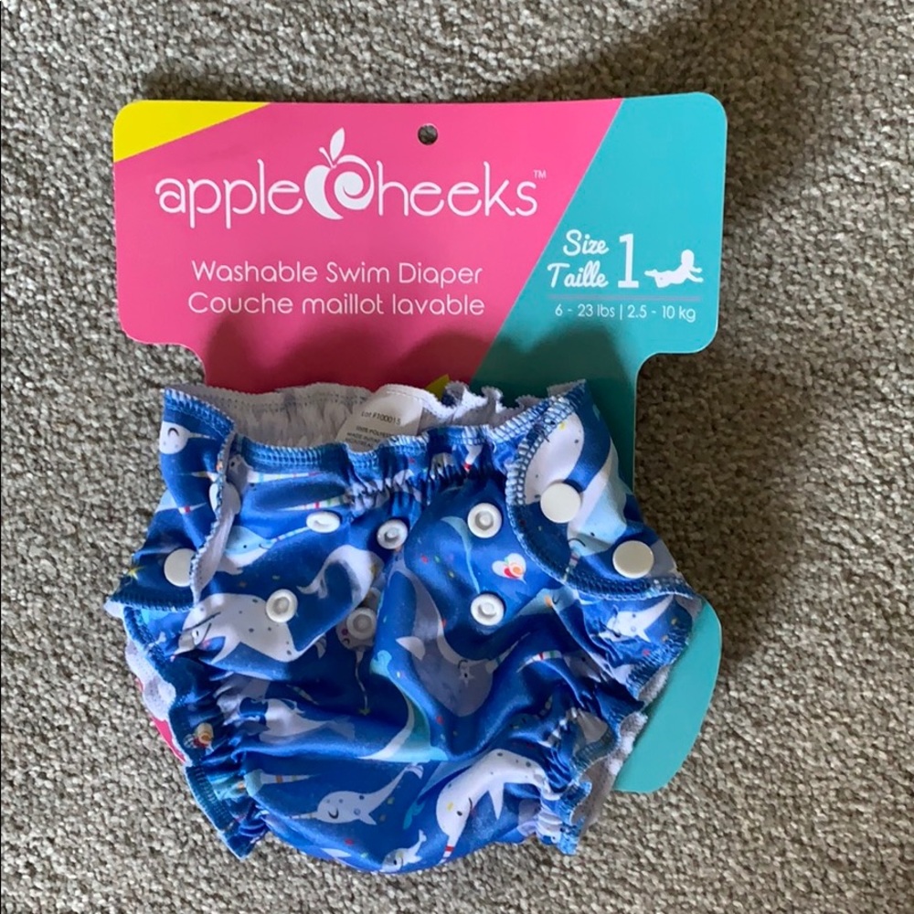 Apple cheeks swim diaper sz 1